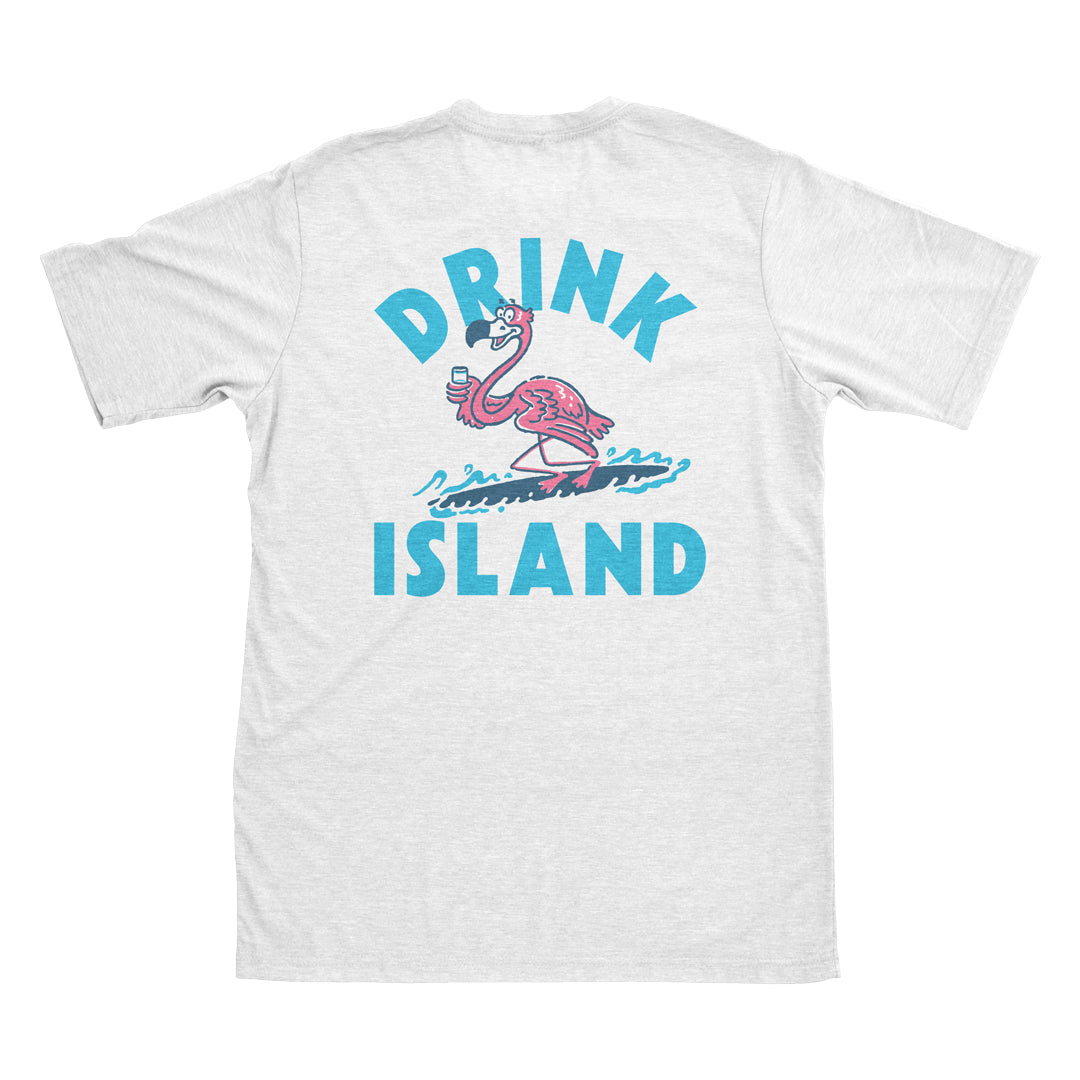 'Drink Island' Flamingo Shirt