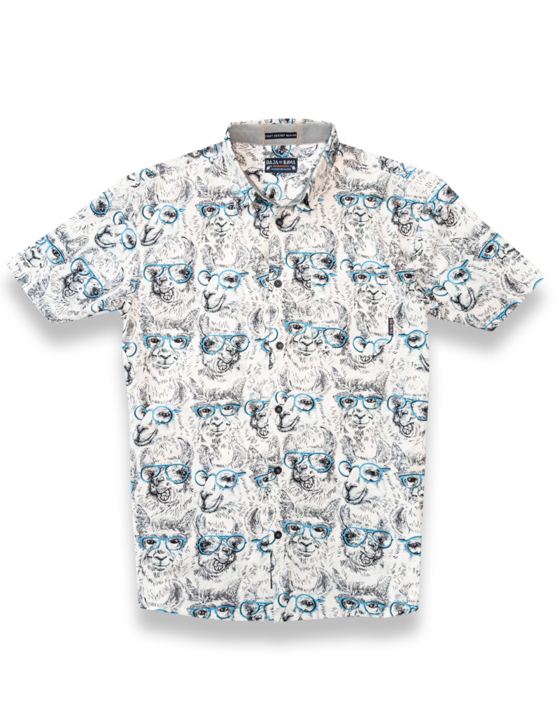 Llama M.D. Short Sleeve Button Up